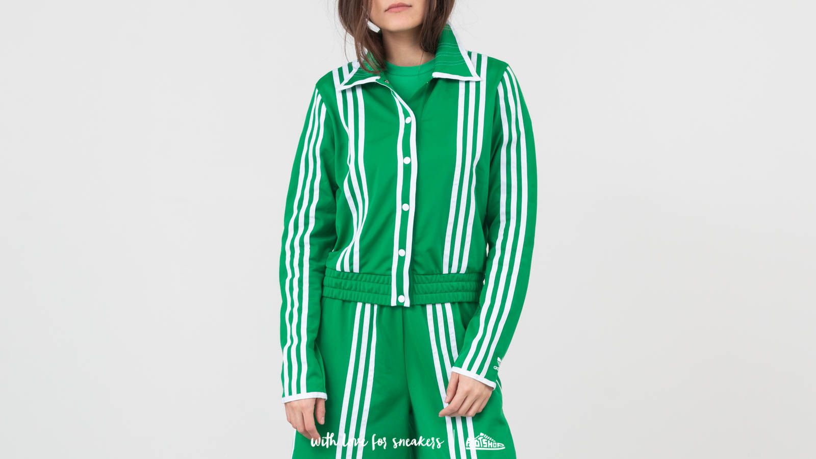 Džemperiai su gobtuvais ir džemperiai adidas x Ji Won Choi Energy Track Top Green