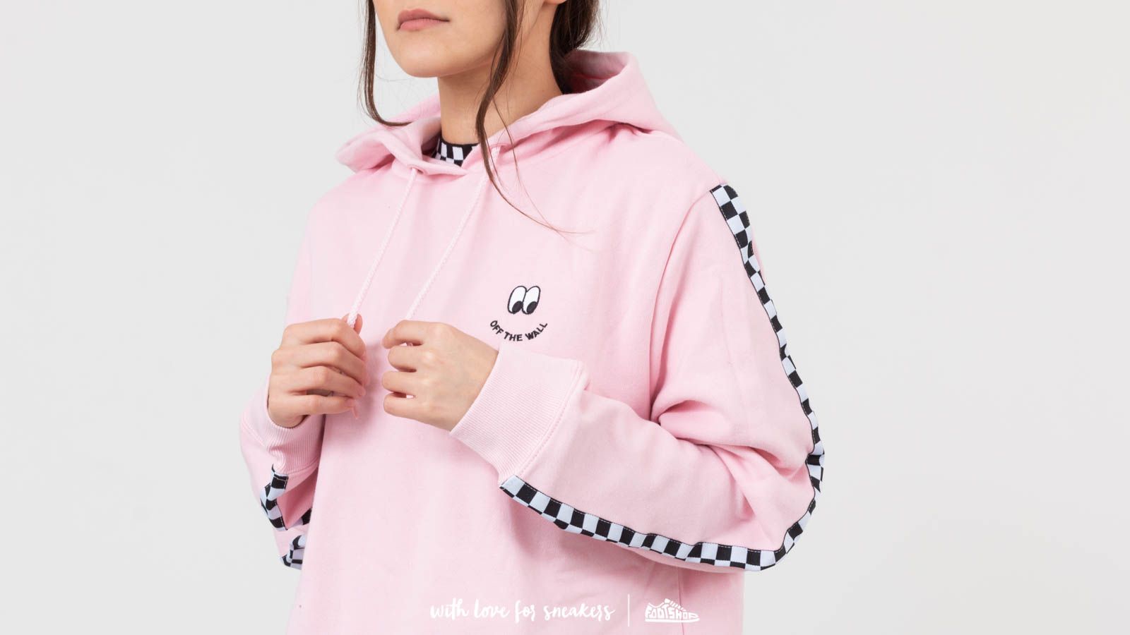 Felpe Vans x Lazy Oaf Off The Wall Hoodie Almond Blossom
