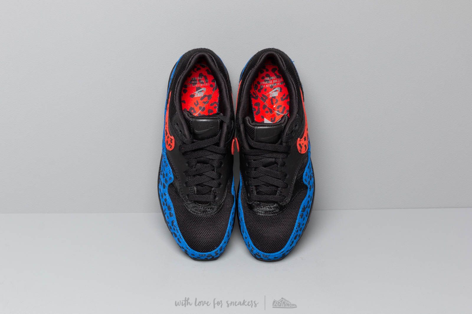 Zapatillas mujer Nike W Air Max 1 Premium Black/ Habanero Red-Racer Blue