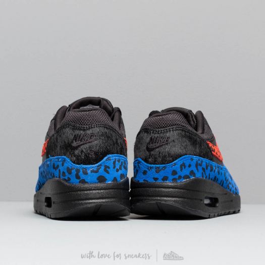 wmns air max 1 premium black habanero red racer blue