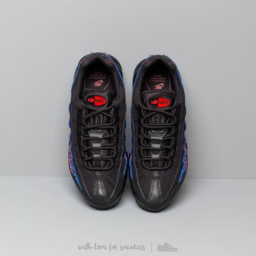 Wmns air max 95 black black habanero red racer on sale blue