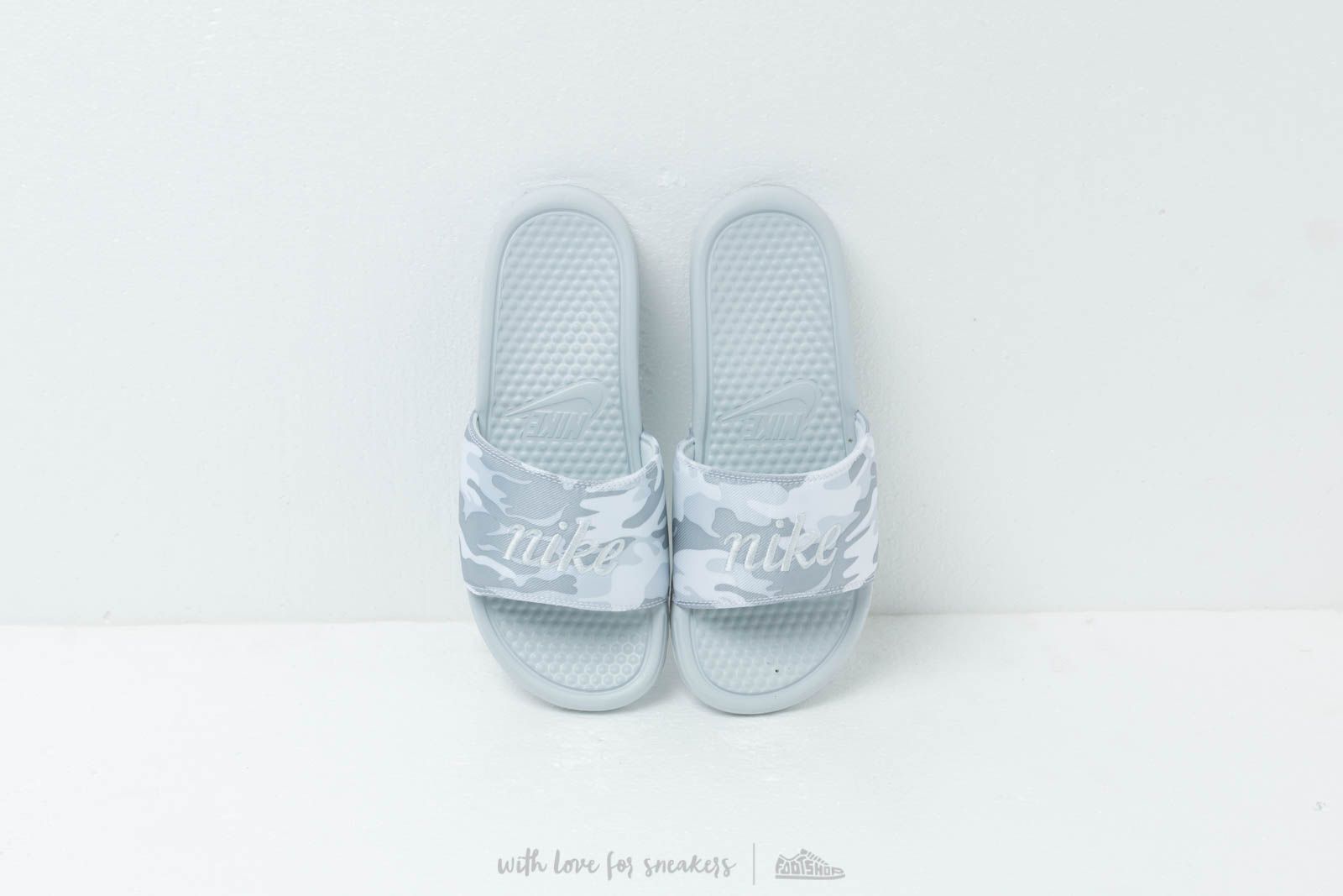 Scarpe donna Nike Wmns Benassi Jdi Txt Se Pure Platinum/ Mtlc Platinum-White