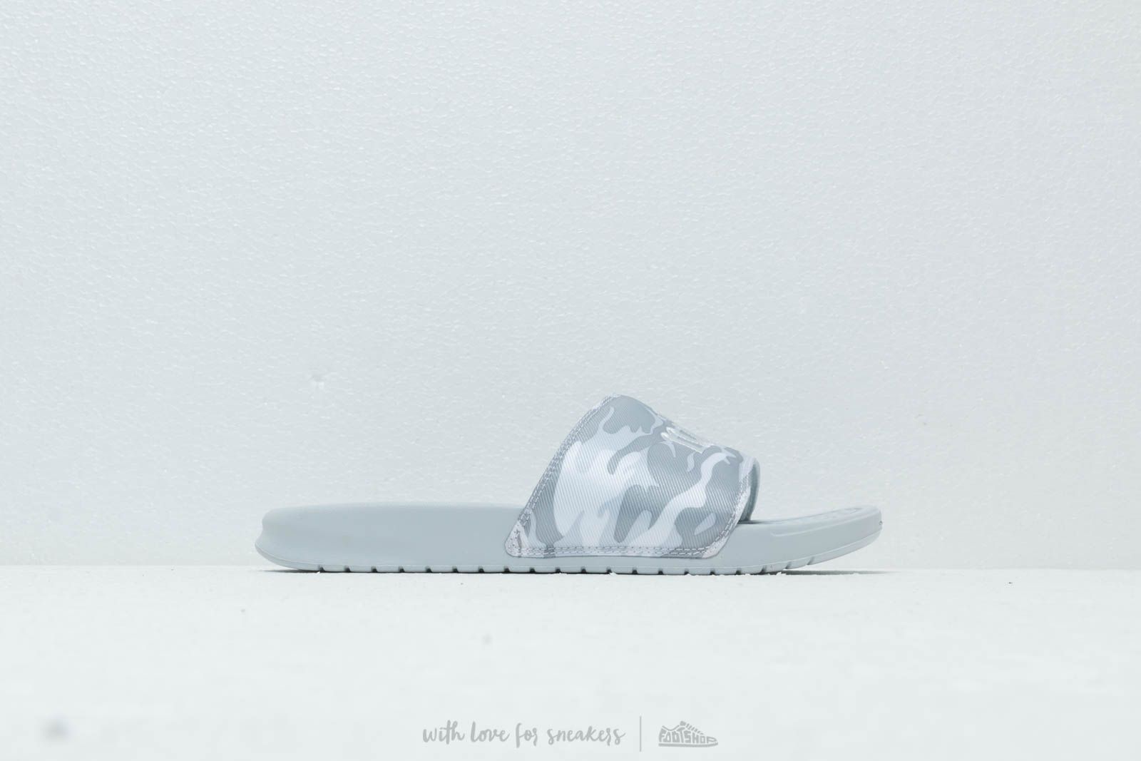 Scarpe donna Nike Wmns Benassi Jdi Txt Se Pure Platinum/ Mtlc Platinum-White
