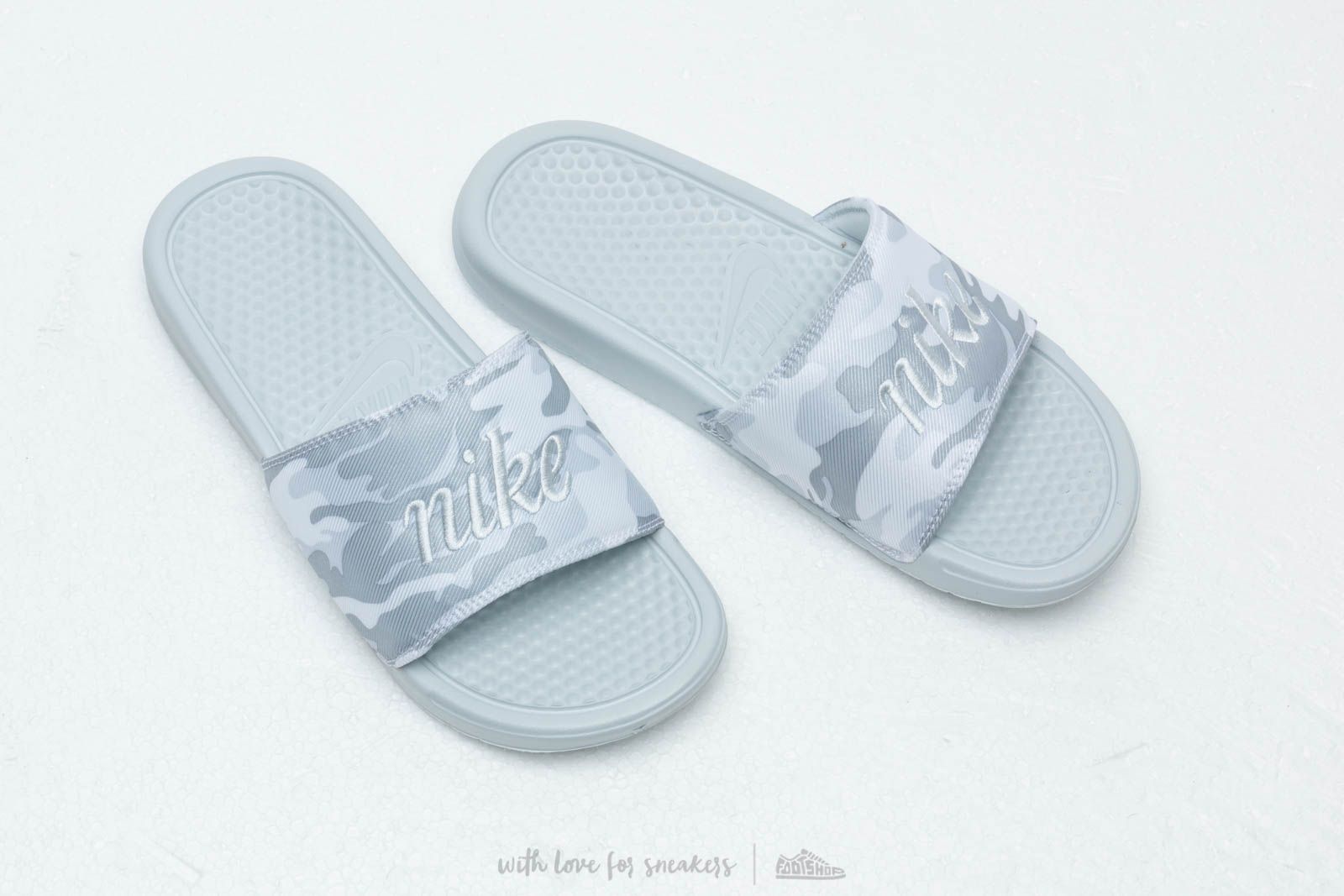 Scarpe donna Nike Wmns Benassi Jdi Txt Se Pure Platinum/ Mtlc Platinum-White