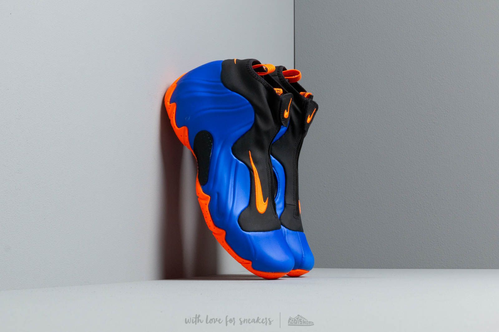 Chaussures et baskets montantes Nike Air Flightposite Racer Blue/ Total Orange-Black