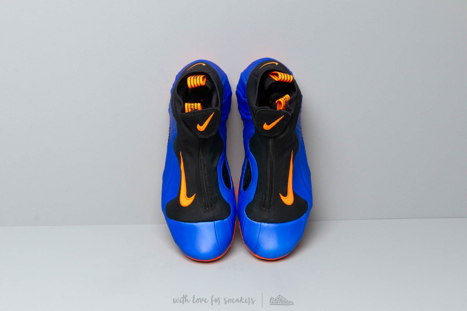 Shoes Nike Air Flightposite Racer Blue Total Orange Black Footshop