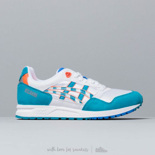 Asics gel saga *zebra* (white / deals teal blue)