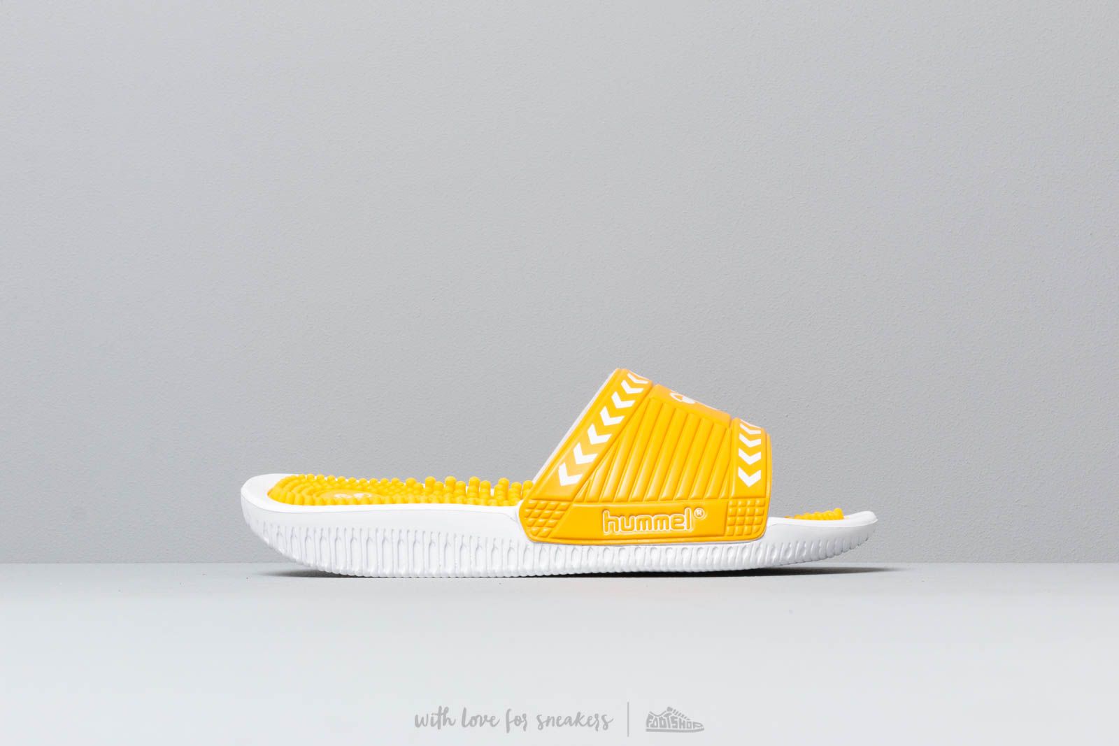 Muške tenisice hummel Cam Pool Slide Lemon