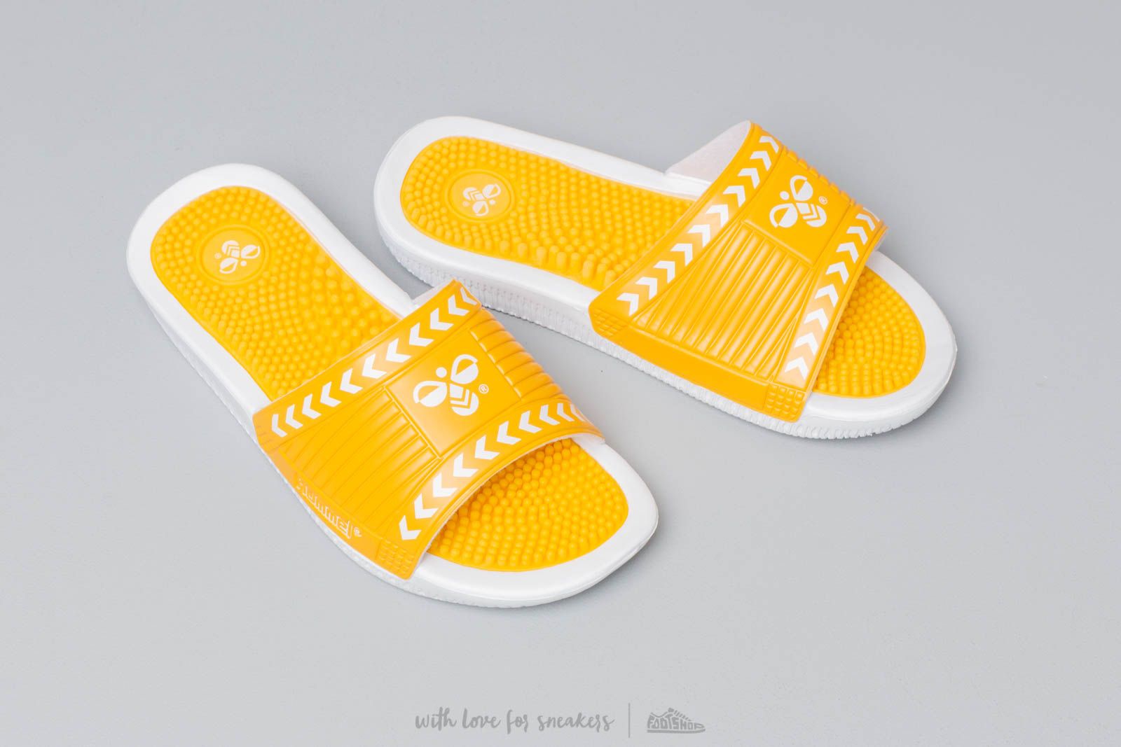 Muške tenisice hummel Cam Pool Slide Lemon