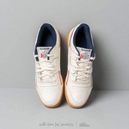 Men s shoes Reebok Workout Plus Classic White Navy Red Footshop