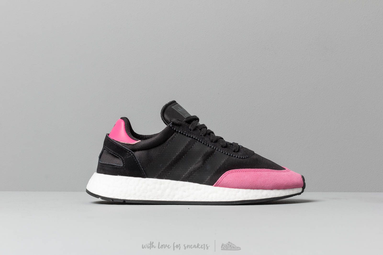 Adidas iniki black pink discount