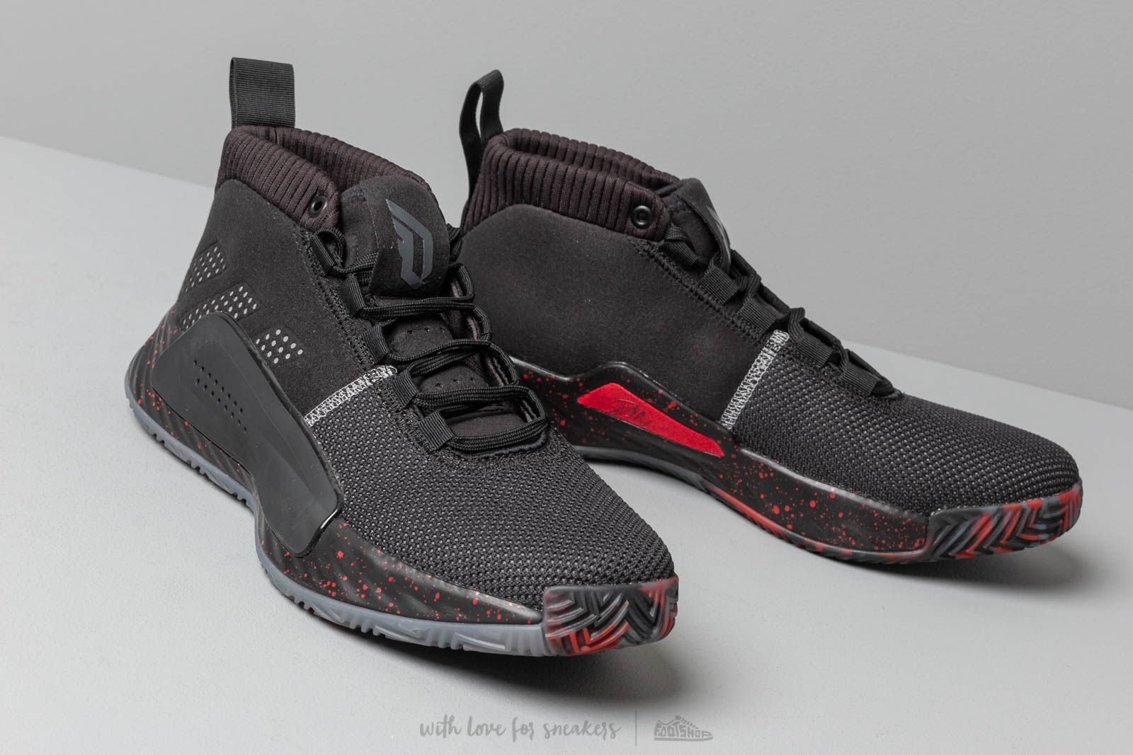 Men s shoes adidas Dame 5 Core Black Grethr Grey Four Footshop