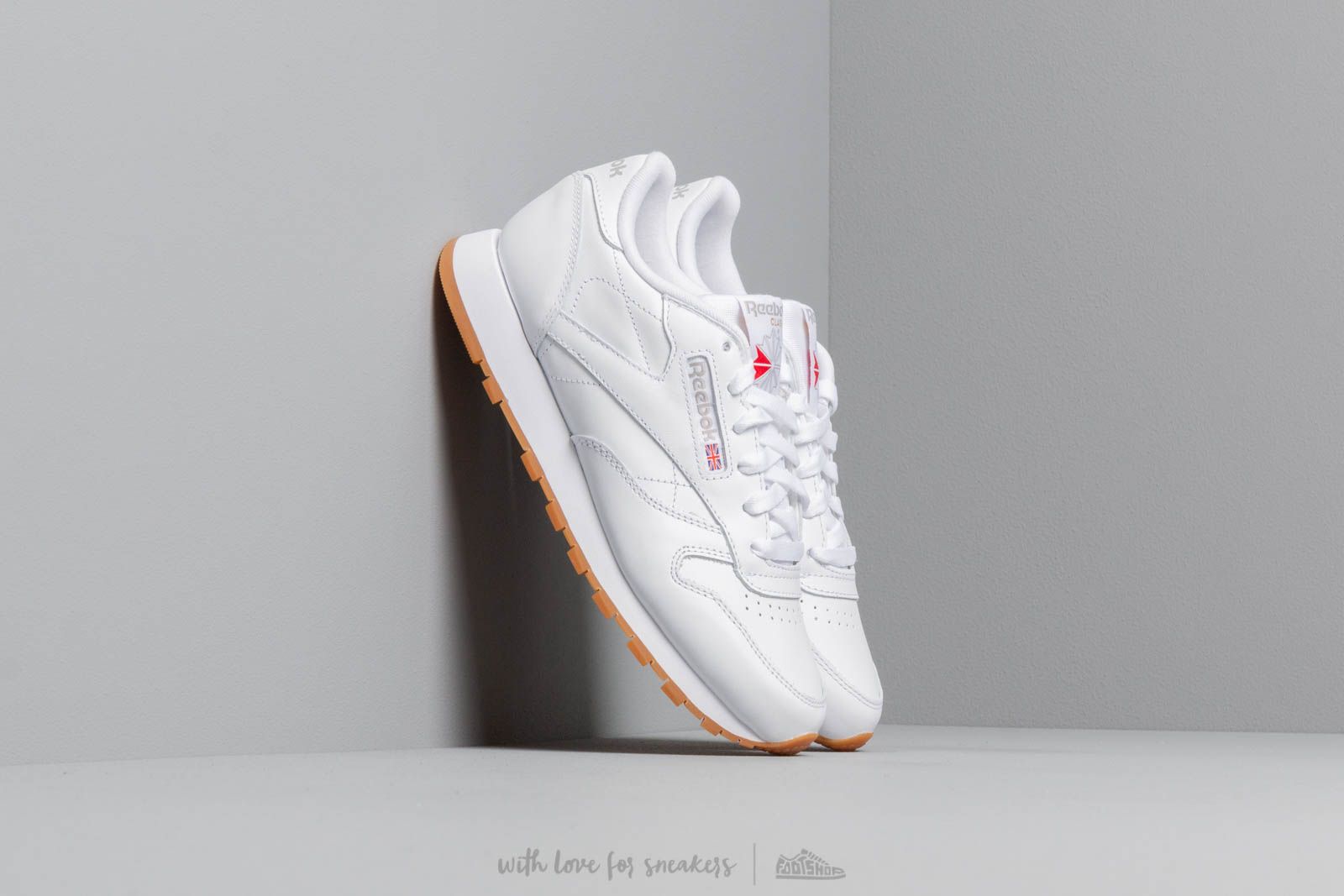 Classic Schuhe Gum | Leather White/ Damen und Sneaker Reebok Footshop W