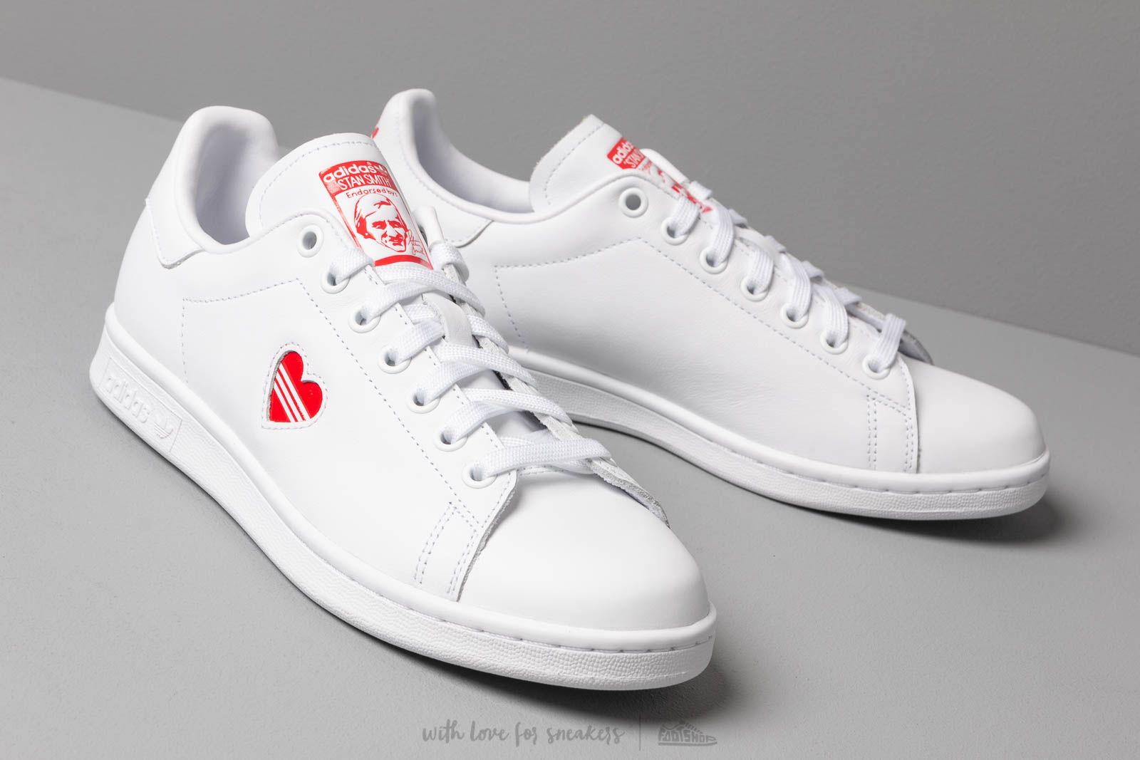 Damesko adidas Stan Smith W Ftw White/ Active Red/ Ftw White