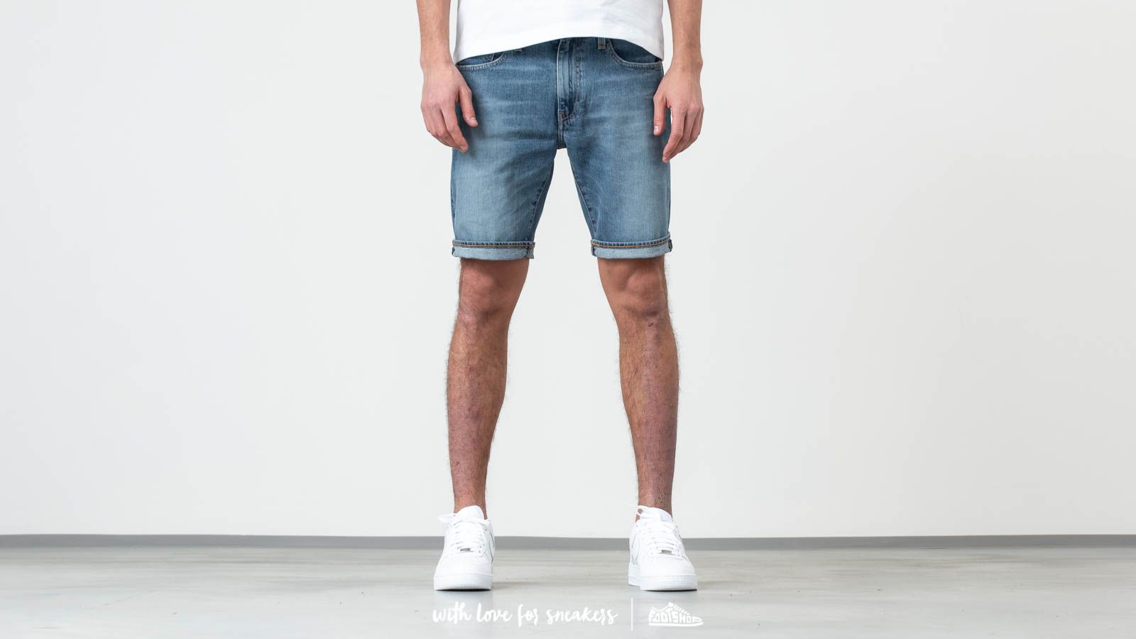 Къси панталони Levi's® Harbour 502 Taper Hemmed Shorts Blue Denim