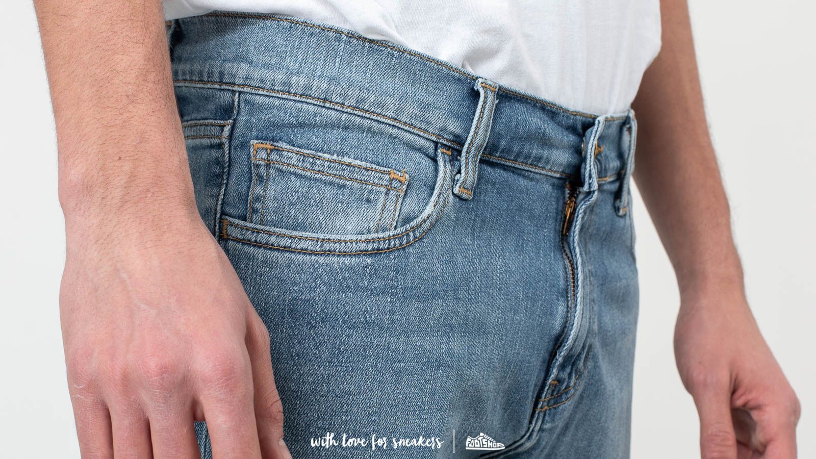 Pantalones Carhartt WIP Rebel Pants Blue Stretch Denim