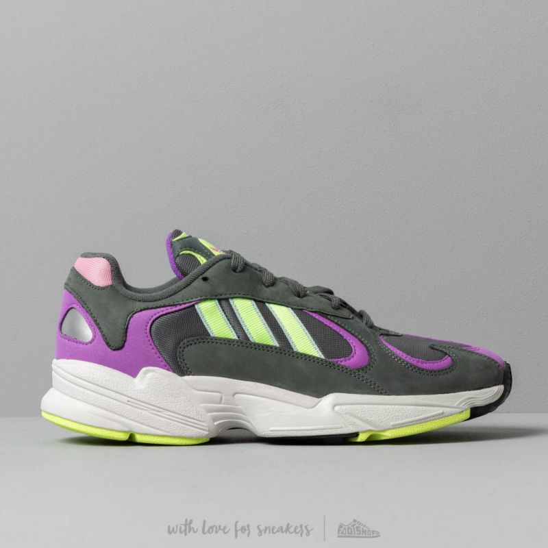 adidas Yung-1 Legend Ivy/ Hi-Res Yellow/ Active Purple | Footshop