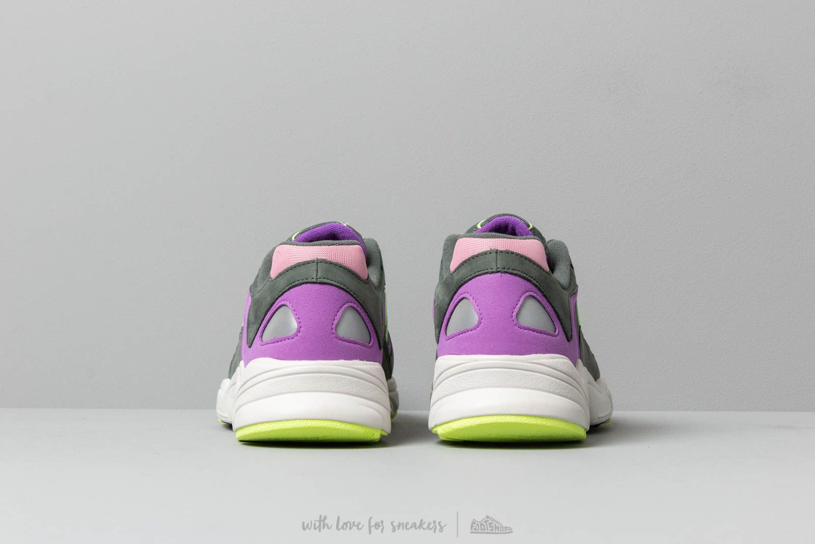Men's shoes adidas Yung-1 Legend Ivy/ Hi-Res Yellow/ Active Purple
