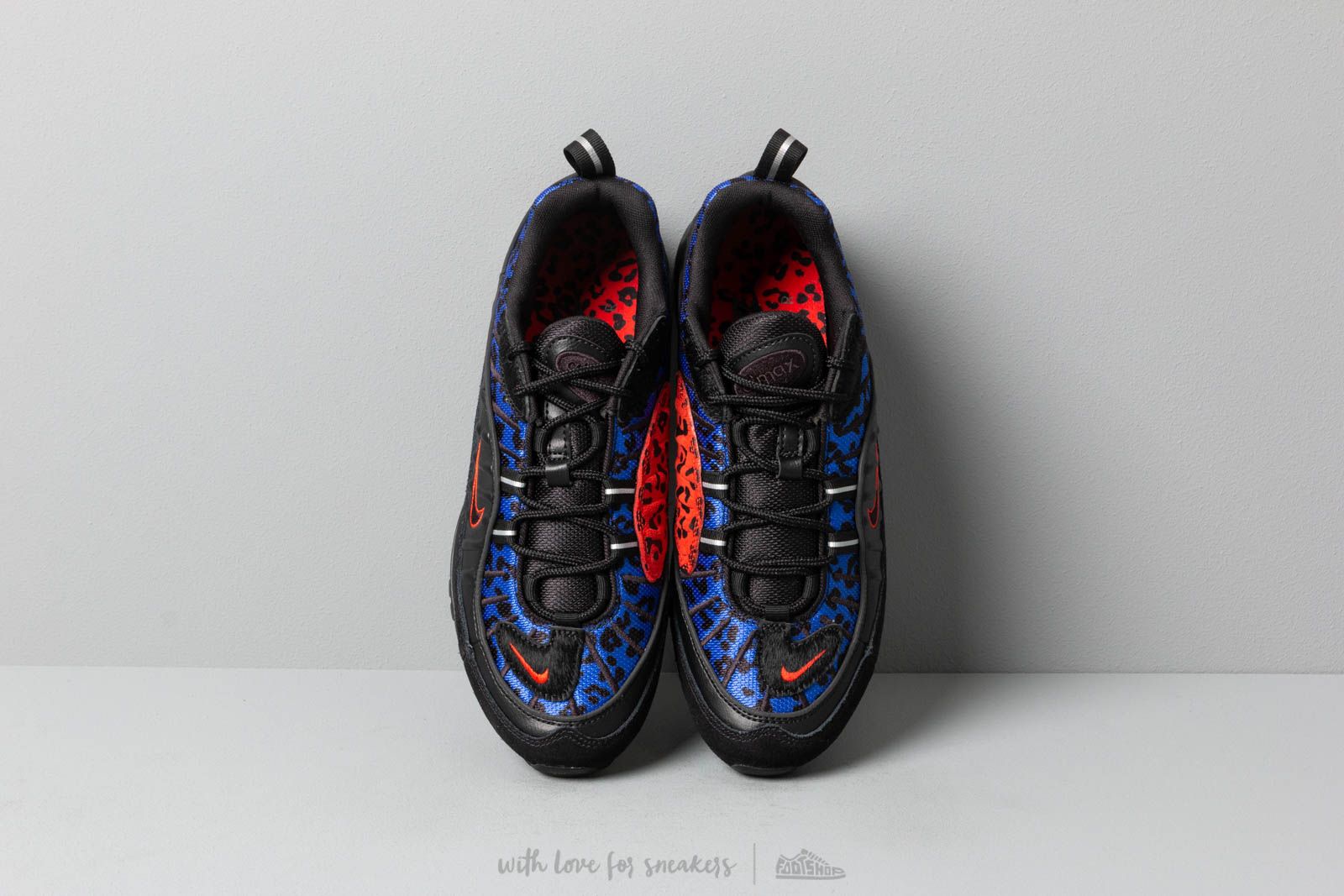 Ženske tenisice Nike W Air Max 98 Premium Black/ Habanero Red-Racer Blue