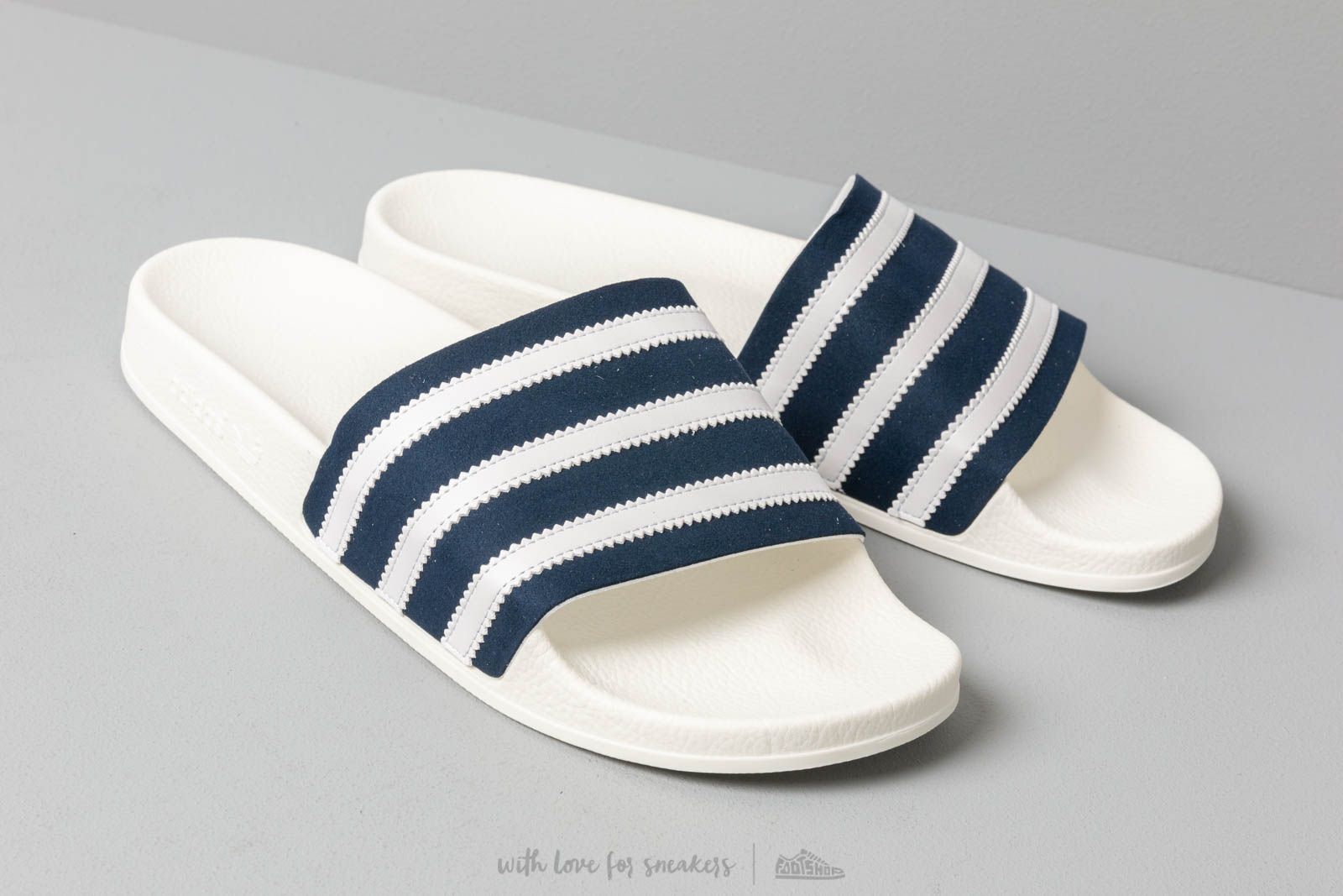 Men s shoes adidas Adilette Collegiate Navy Ftw White Off White Footshop