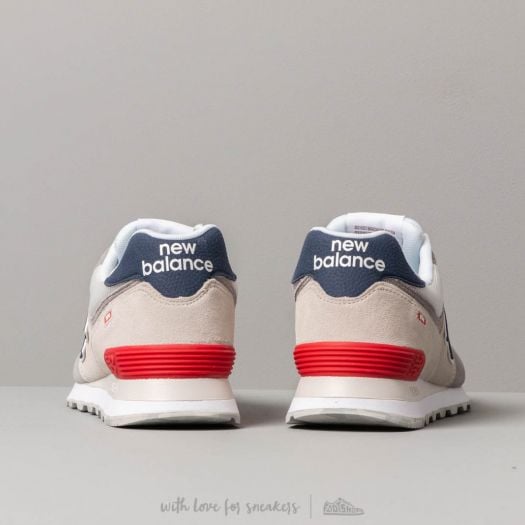 Grey blue and red new balance hot sale