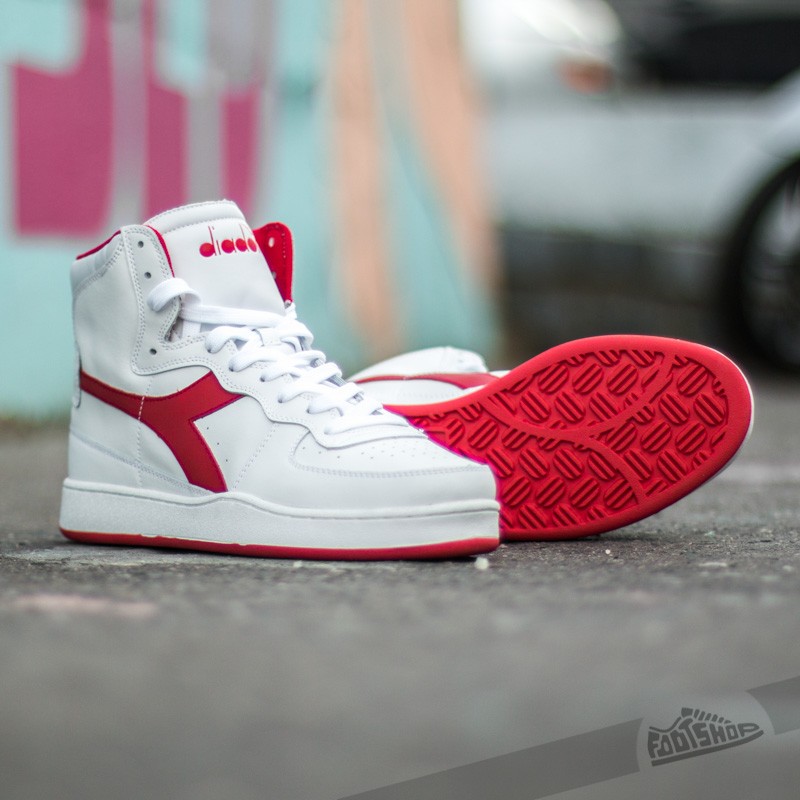 Men s shoes Diadora MI Basket White Red Footshop