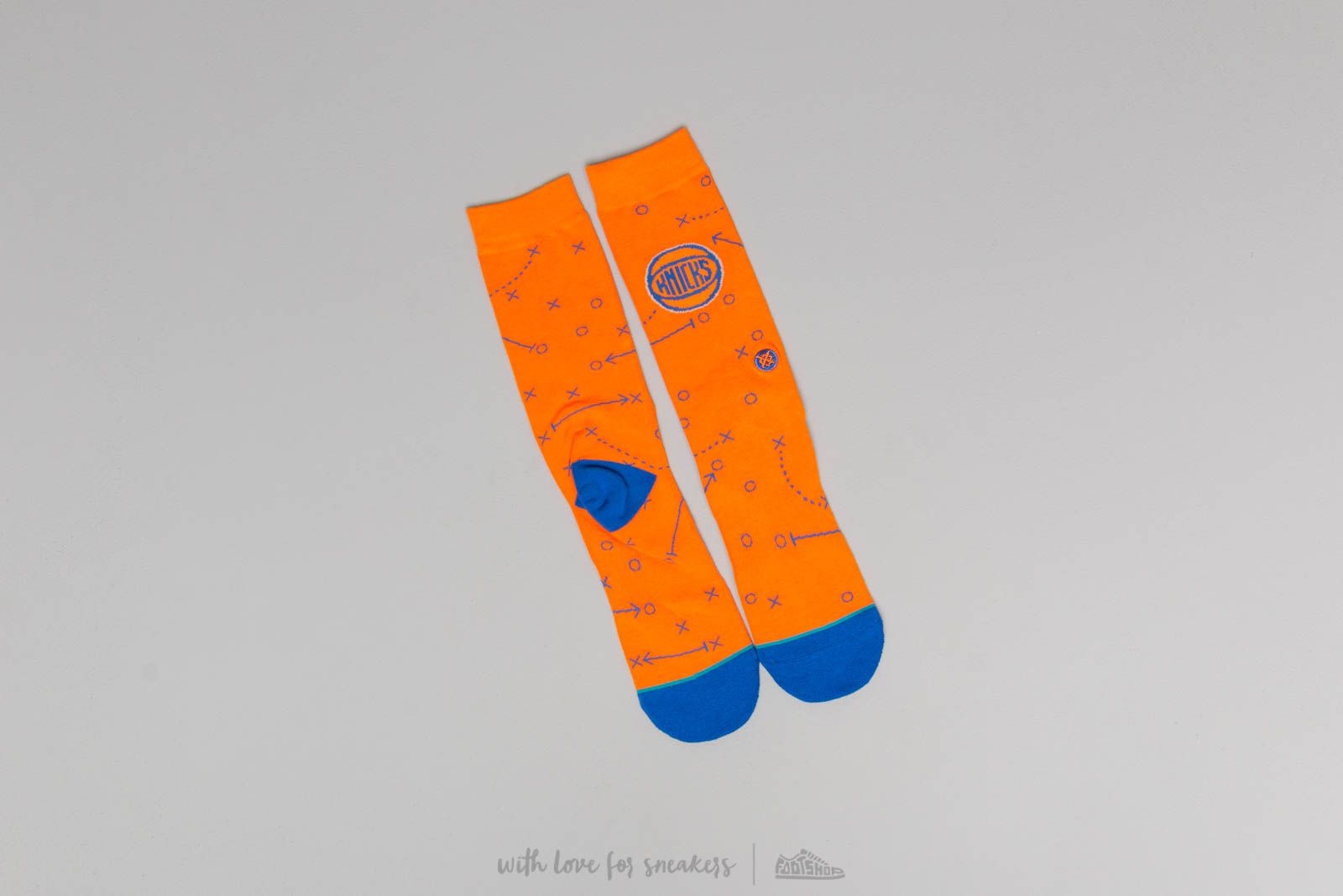 Calzetti Stance Knicks Playbook Socks Orange