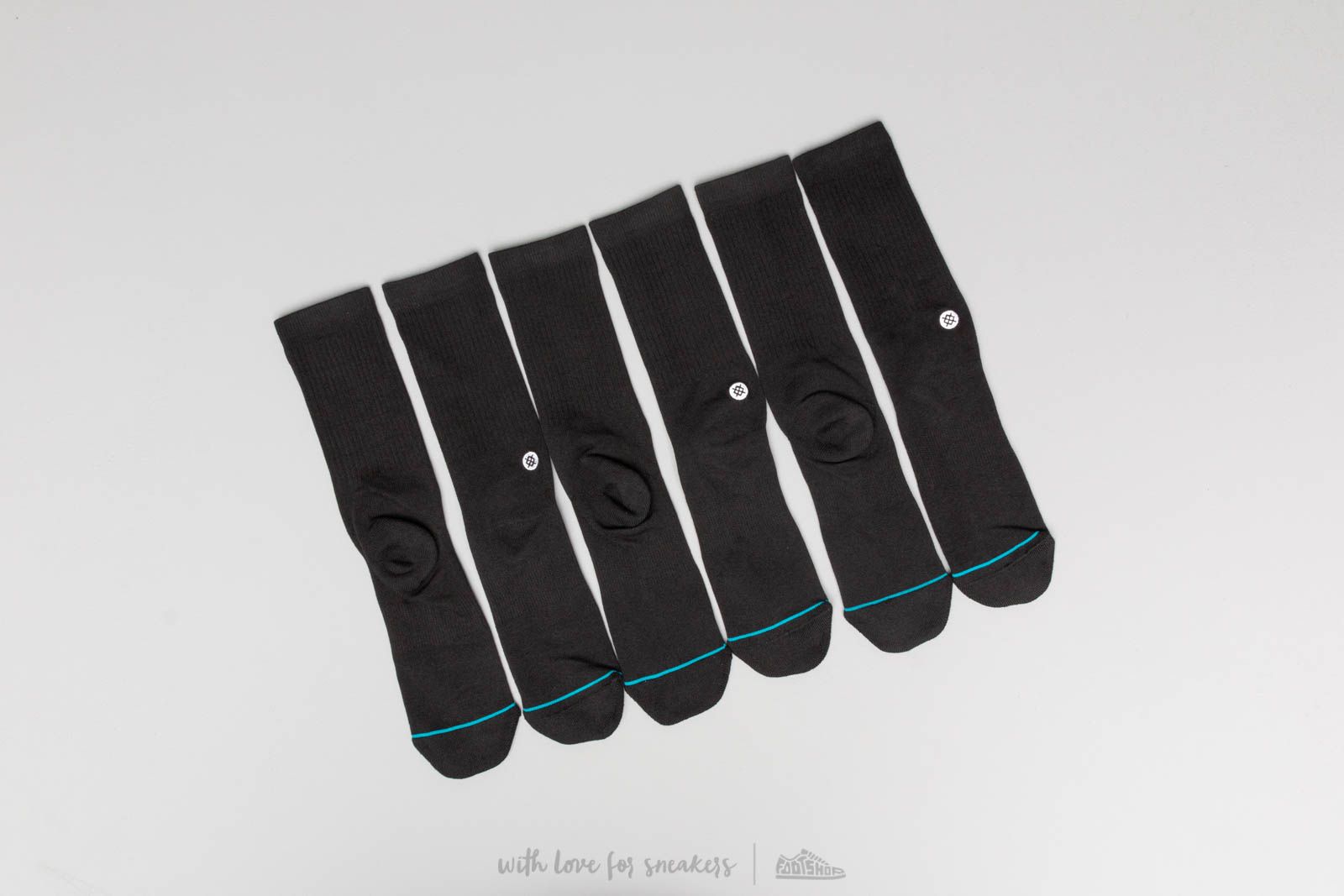 Ponožky Stance Icon 3 Pack Socks Black