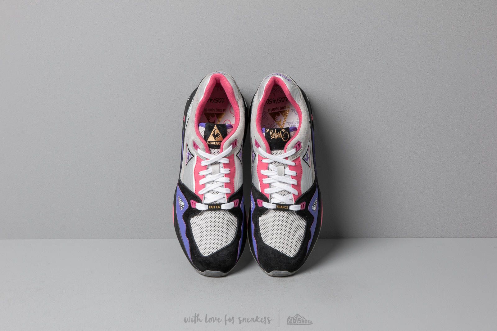 Herren Sneaker und Schuhe le coq sportif x Opium MIF LCS R1000 Black/ Purple Opulence