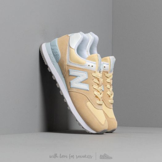Women s shoes New Balance 574 Yellow White Footshop