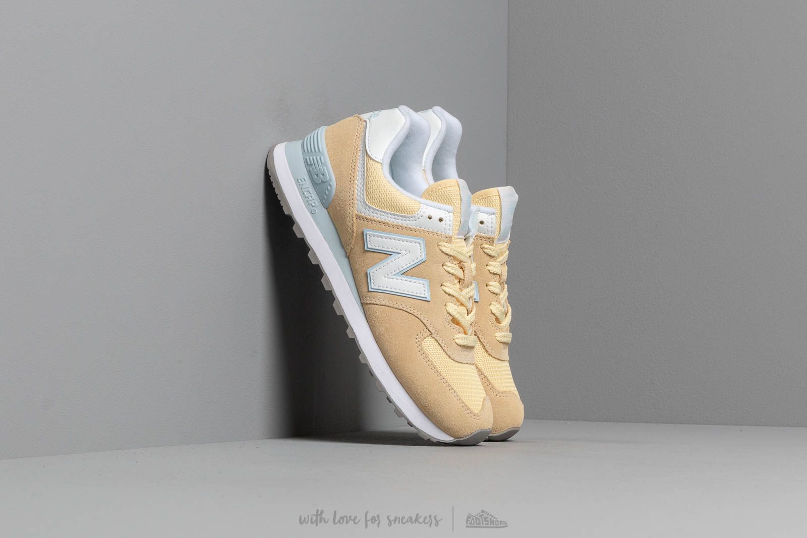 Damen Sneaker und Schuhe New Balance 574 Yellow/ White