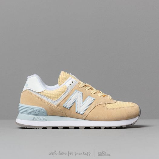 Women s shoes New Balance 574 Yellow White Footshop