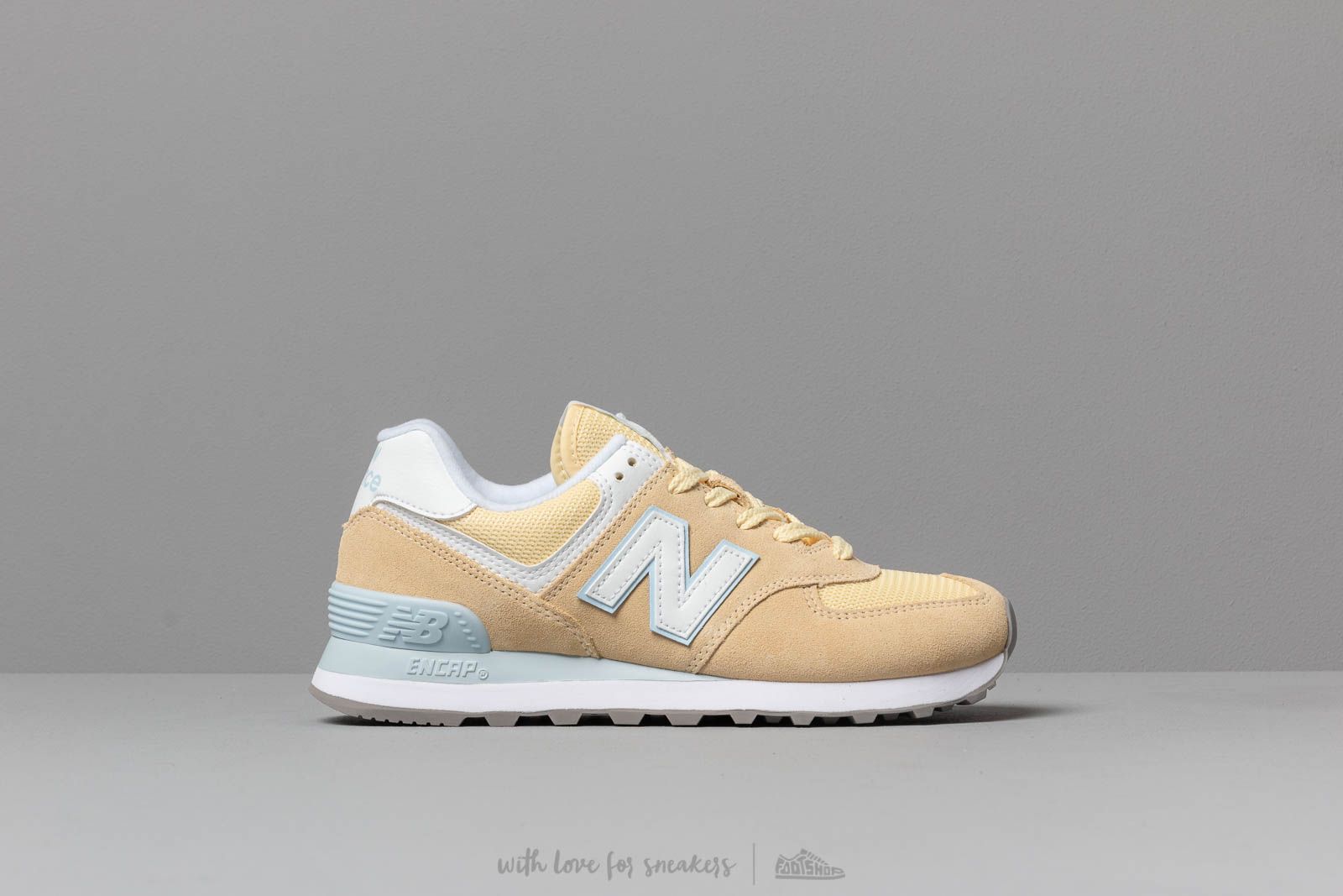Women's shoes New Balance 574 Yellow/ White