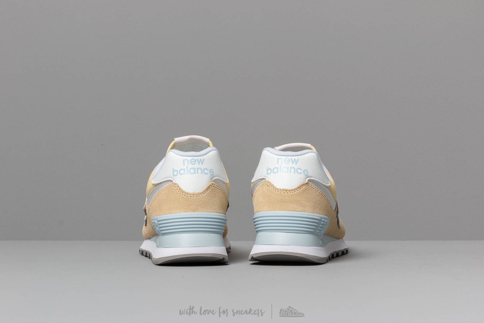 Women's shoes New Balance 574 Yellow/ White