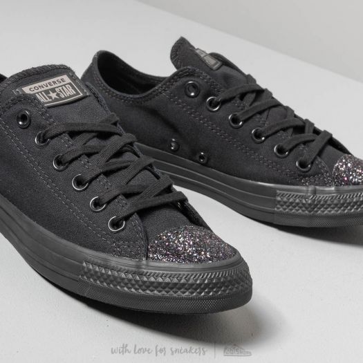 Converse black glitter low on sale tops