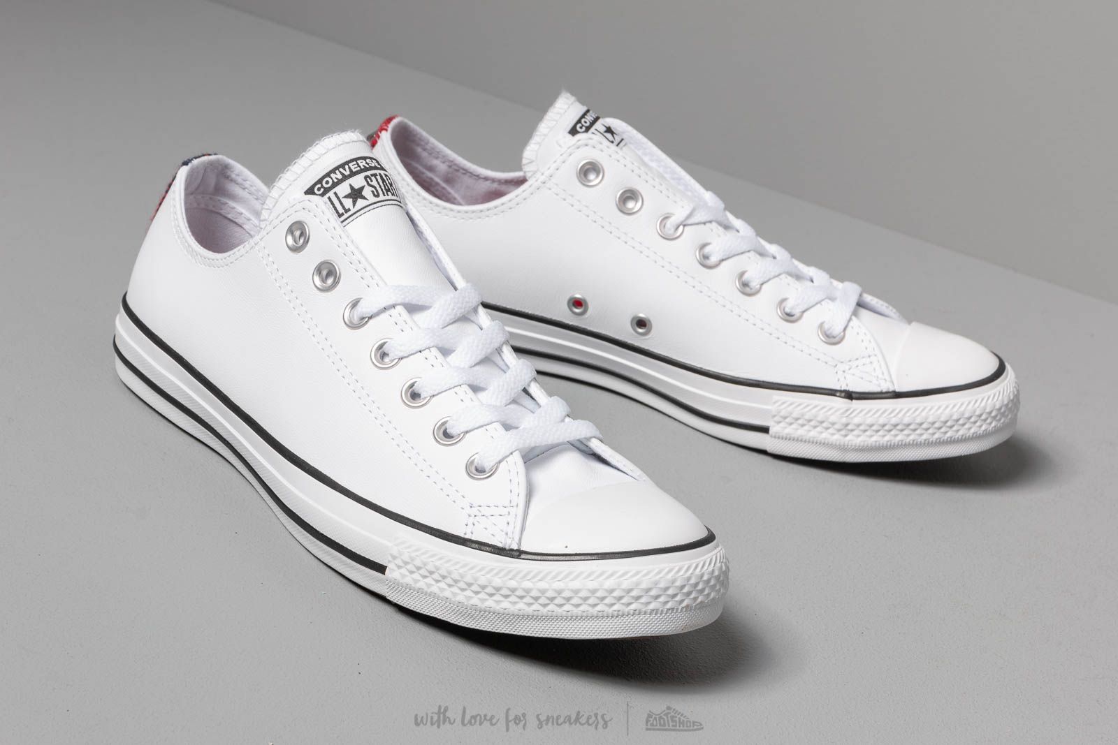 Converse all star on sale leather ox white