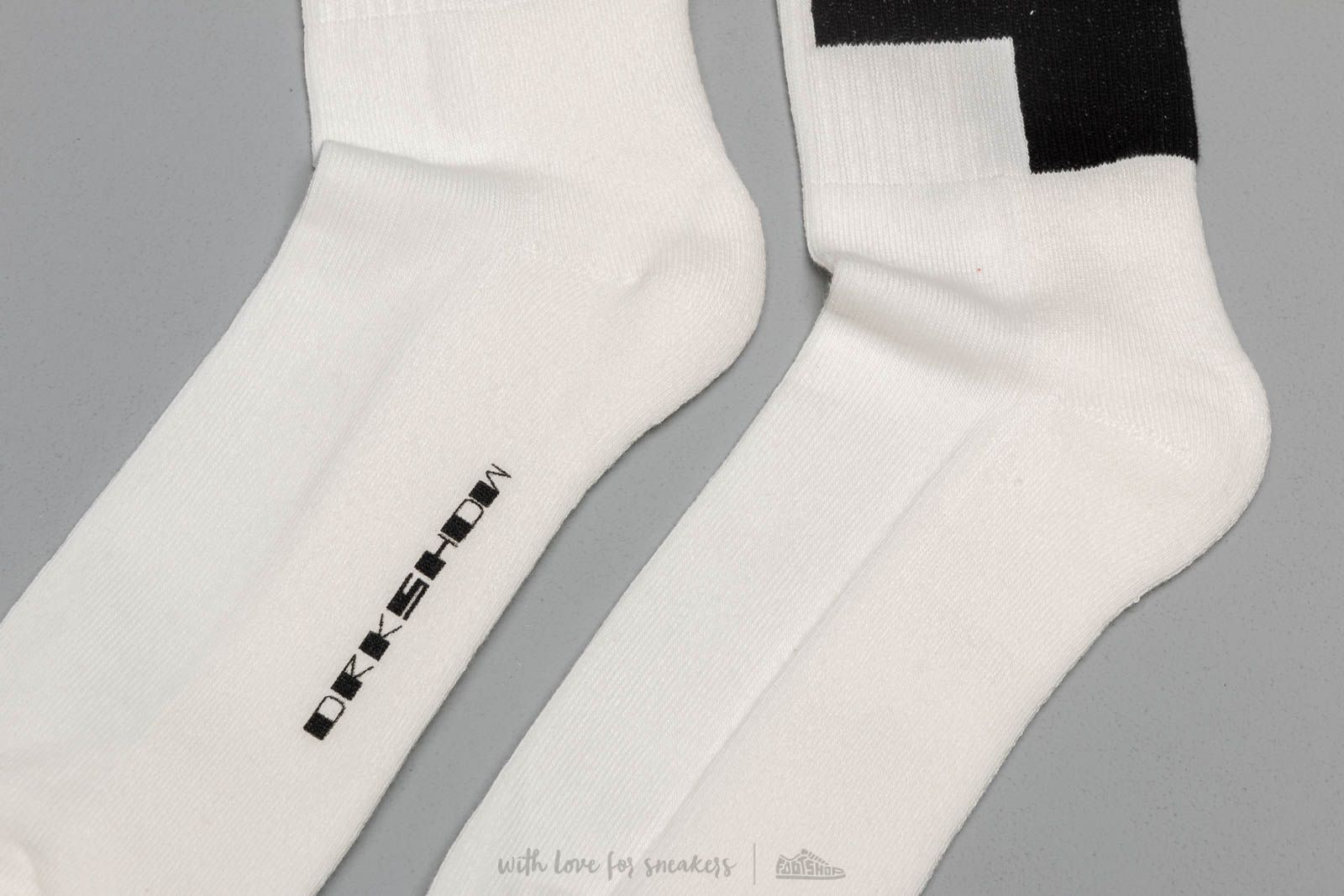 Socks Rick Owens DRKSHDW High Socks Milk/ Black