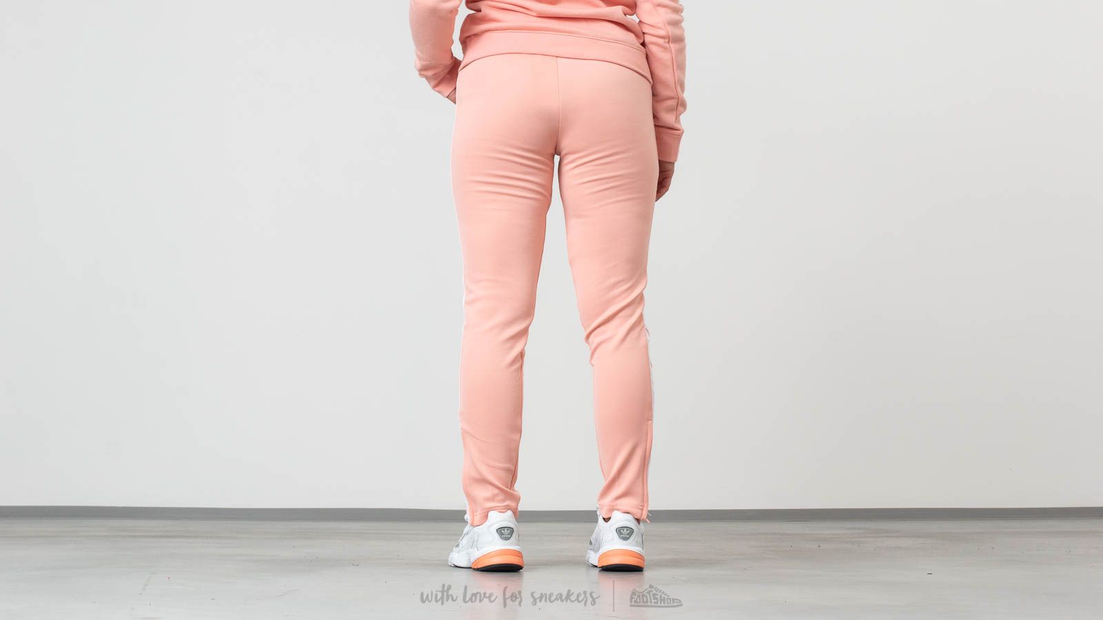 Adidas dust pink track pants store
