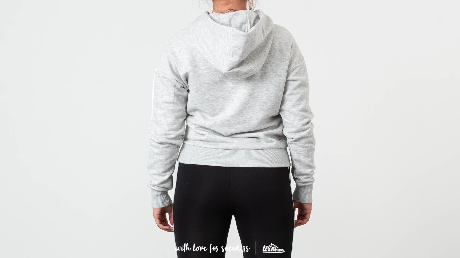 Dukserice FILA Riva Long Sleeve Hoodie Light Grey/ Melange Bros