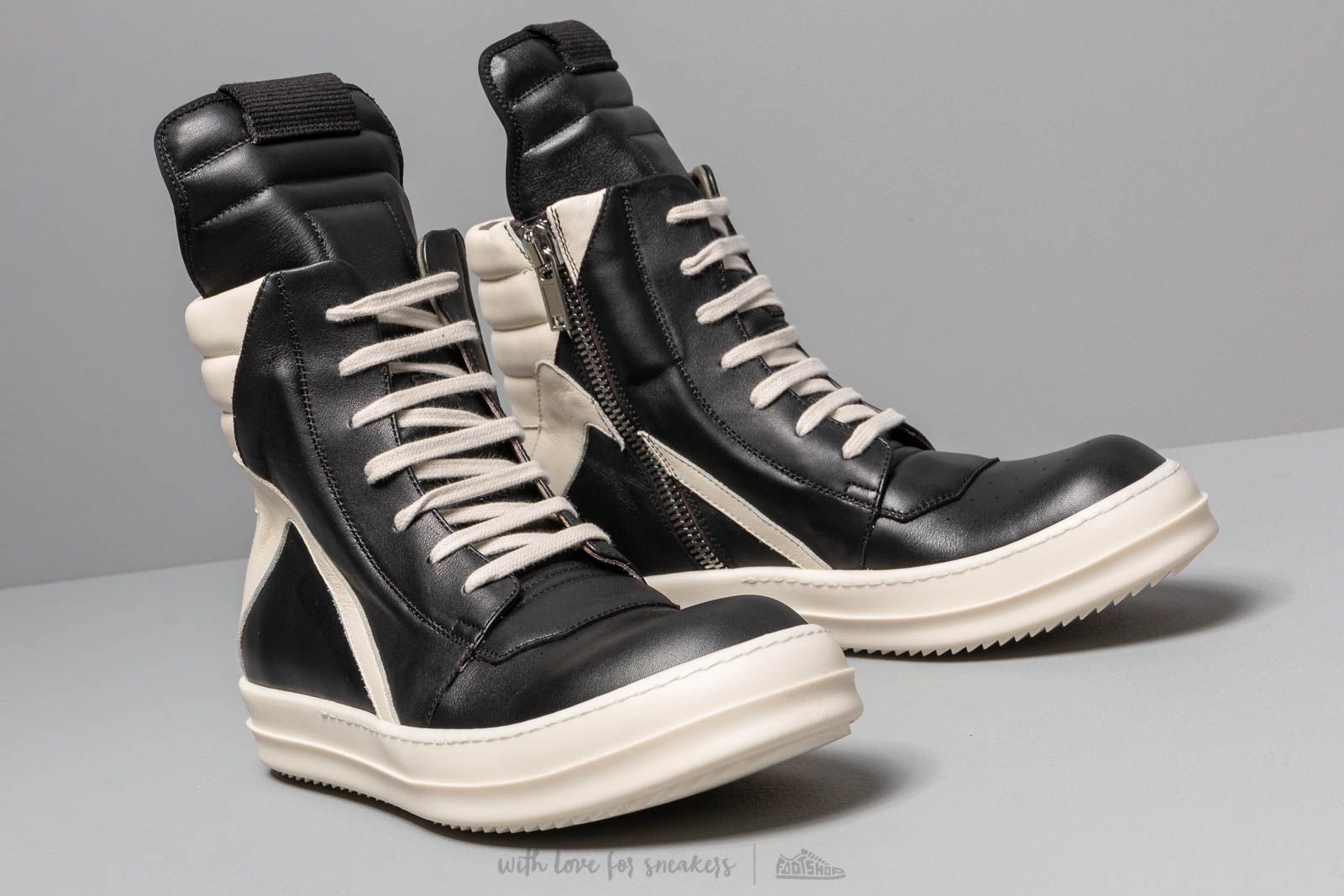 Buty męskie Rick Owens Geobasket Black/ Milk/ Milk
