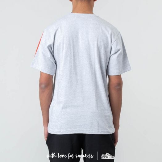 T Shirts adidas Floating Tee Light Grey Heather Raw Amber Footshop