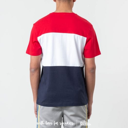 T Shirts FILA Men Day Tee Black Iris True Red Bright White Footshop