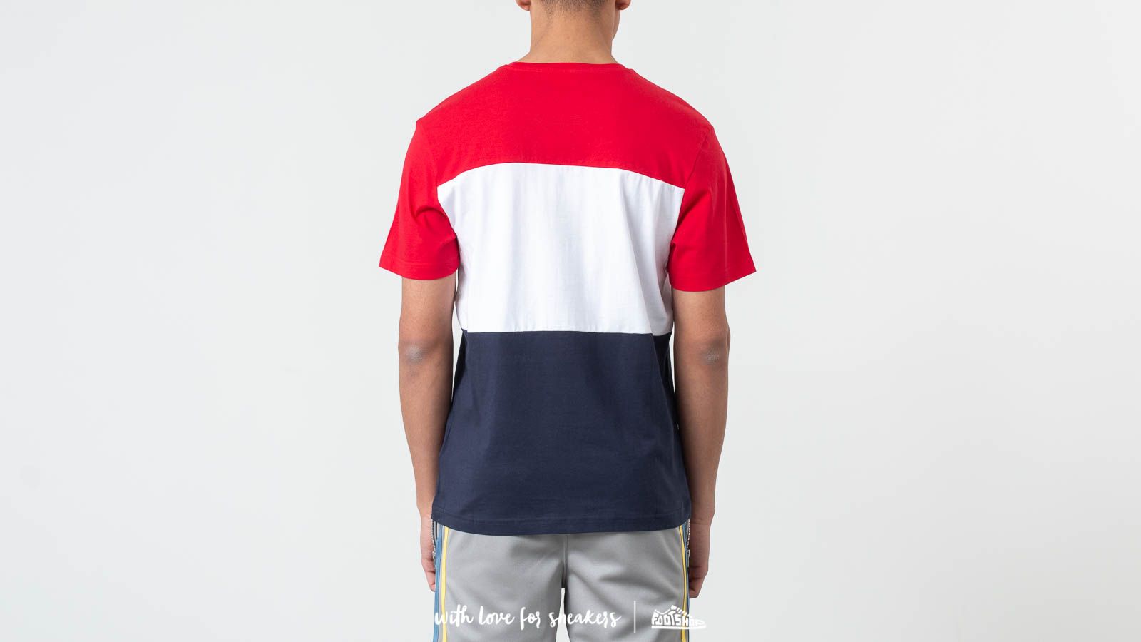 Camisetas FILA Men Day Tee Black Iris/ True Red/ Bright White
