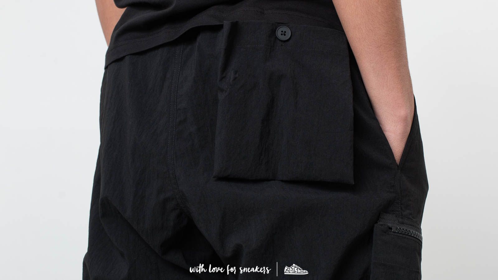 Pantaloni chino Y-3 Cargo Pants Black