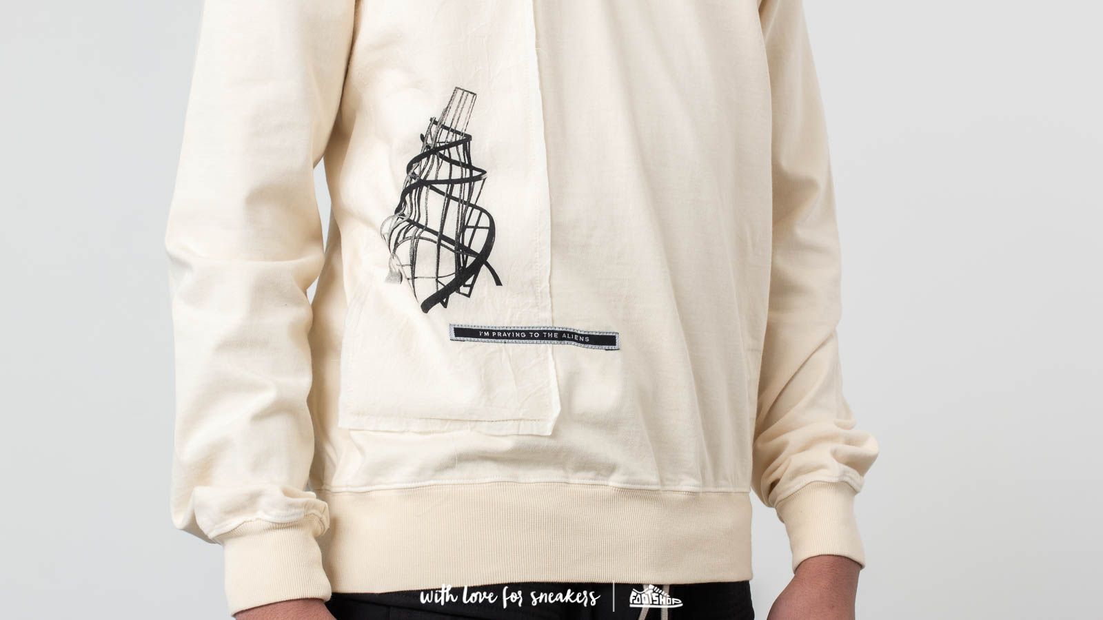 Felpe Rick Owens DRKSHDW Jumbo Crewneck Natural