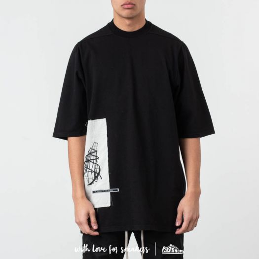 T shirts Rick Owens DRKSHDW Jumbo Tee Black Footshop