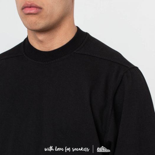 Rick Owens DRKSHDW クロップド丈 ワイド Tシャツ ブラック T-shirts Rick Owens DRKSHDW Jumbo Tee Black (DU19S4274 09 black