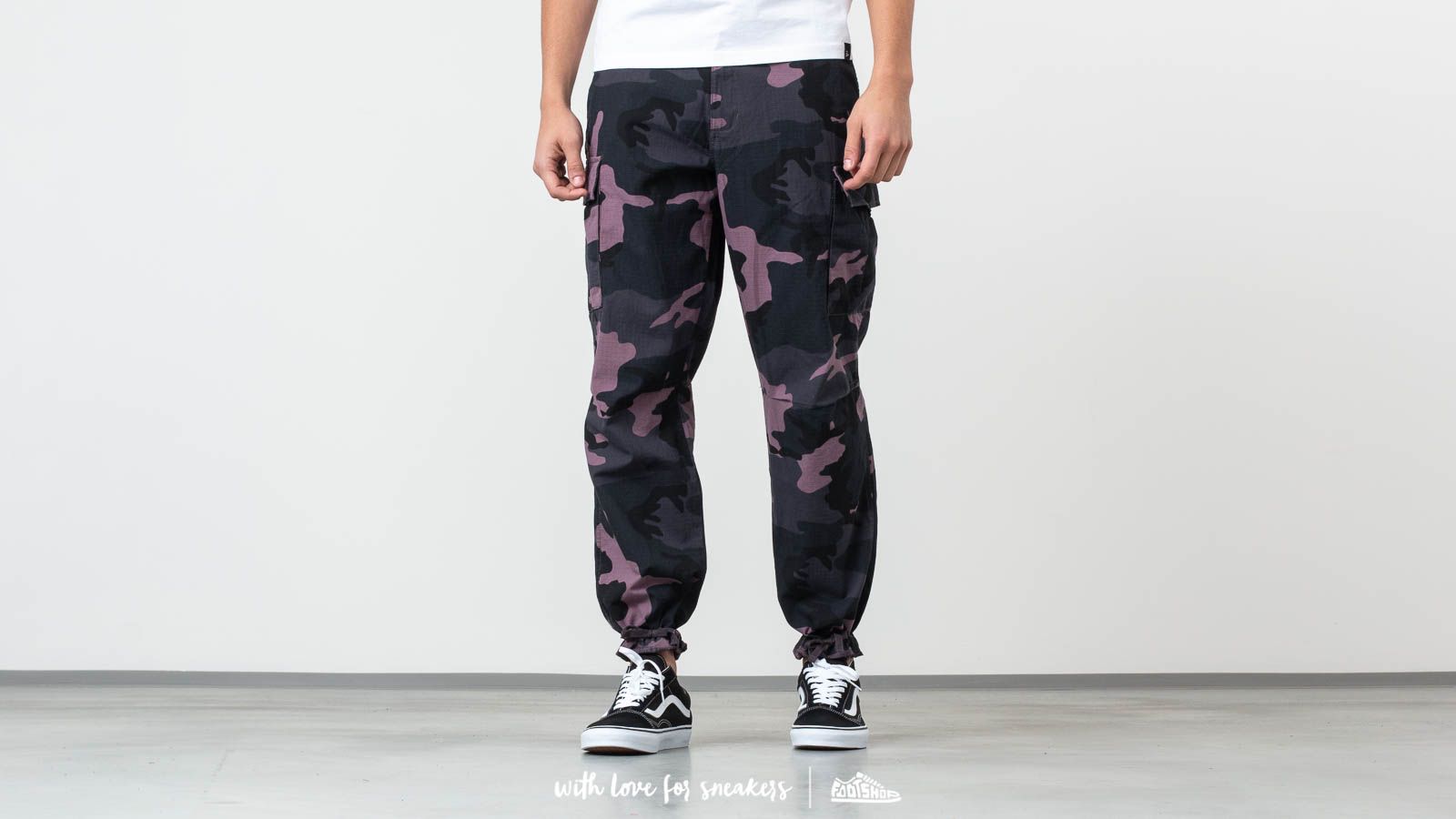 Vans with camo sales pants