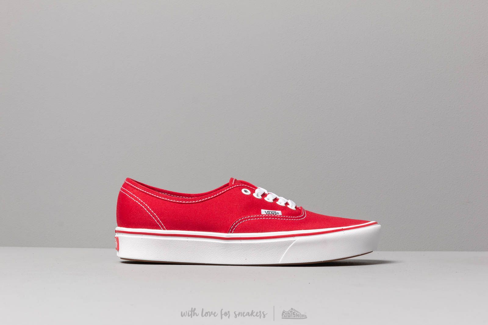 Vans authentic sales racing red
