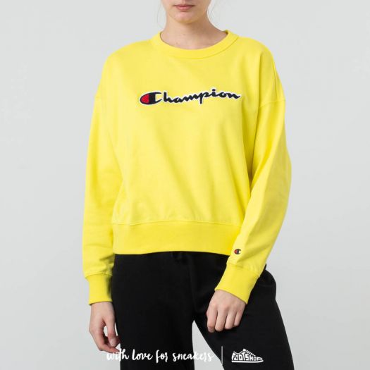 Yellow champion best sale sweatshirt womens